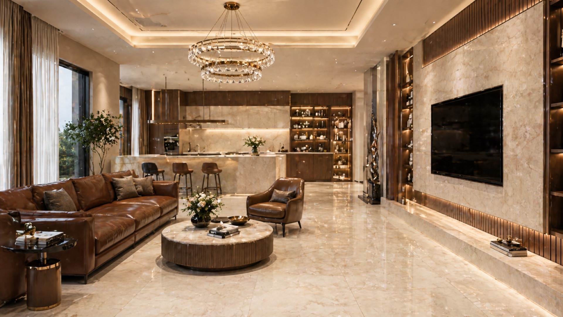 Porcelain Slab — One Material, Floor to Wall